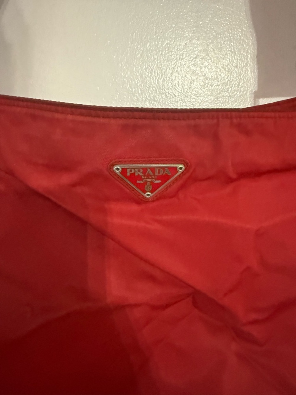 Prada Red Nylon Shoulder Crossbody Bag - Picture 2 of 9